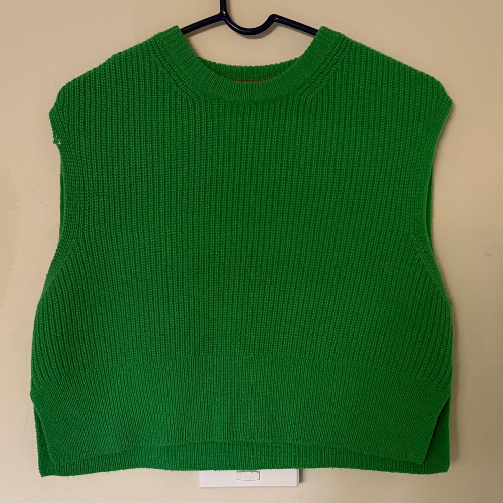 Boden Green Sleeveless Sweater